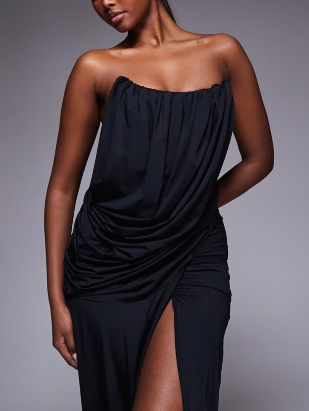 Nwt Heiress Beverly Hills Strapless Draped Gown Dramatic Evening Dress Luxe - Picture 2 of 15